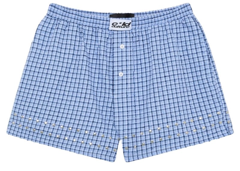 Cold Culture Eyelets Striped Long Boxer Blue – Court Order