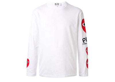 Comme Des Garcons Streetwear Play Comme des Garçons Big Heart Long Sleeve (White)