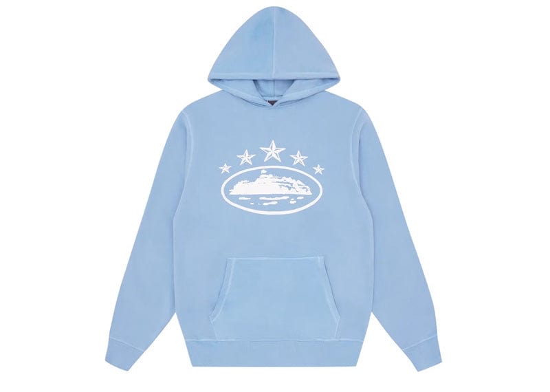 Corteiz streetwear Corteiz 5 Starz Alcatraz Hoodie Baby Blue