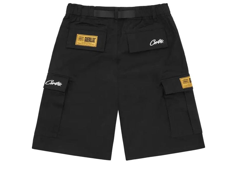 Corteiz Alcatraz Cargo Shorts Black – Court Order