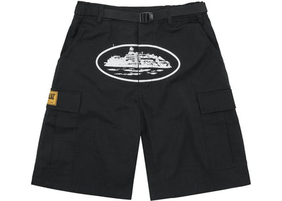Corteiz streetwear Corteiz Alcatraz Cargo Shorts Black