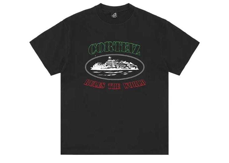 Corteiz Streetwear Corteiz Alcatraz Italia Tee Black