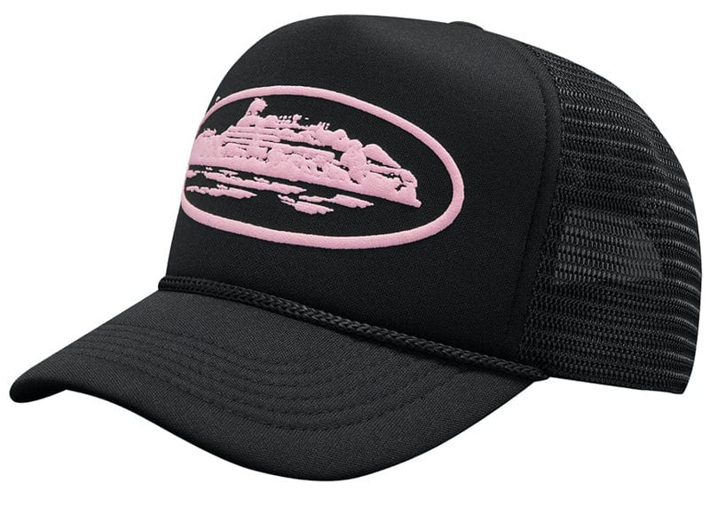 Corteiz streetwear Corteiz Alcatraz Premium Trucker Hat Black/Pink
