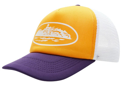Corteiz streetwear Corteiz Alcatraz Trucker Hat Yellow/Purple