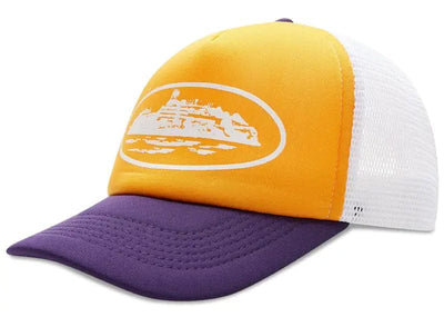 Corteiz streetwear Corteiz Alcatraz Trucker Hat Yellow/Purple
