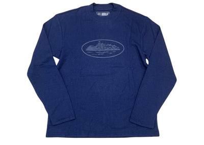 Corteiz Streetwear Corteiz Alcatraz Waffle L/S Tee Navy