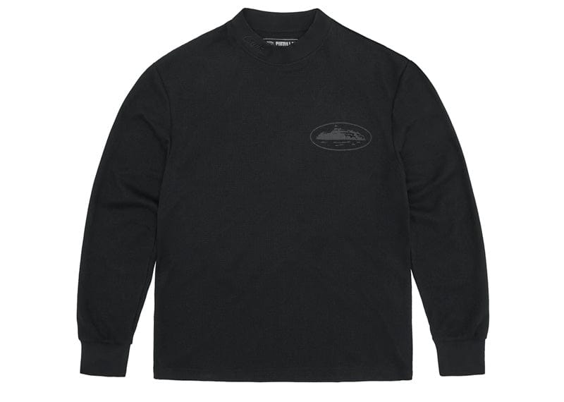 Corteiz Alcatraz Waffle Longsleeve Triple Black – Court Order