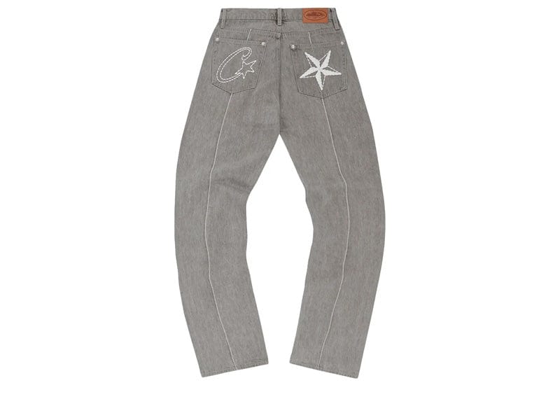 Corteiz C-Star Denim Jeans Grey – Court Order Corteiz C-Star Denim Jeans Grey – Court Order