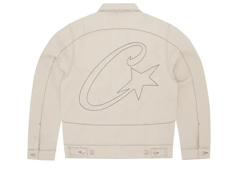 Corteiz Streetwear Corteiz C-Star Denim Trucker Jacket Natural