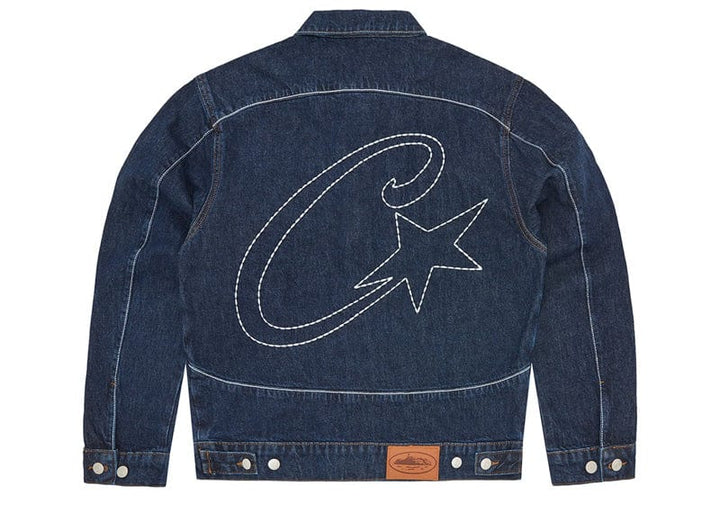 Corteiz C-Star Stitch-Down Denim Jacket Dark Wash – Court Order