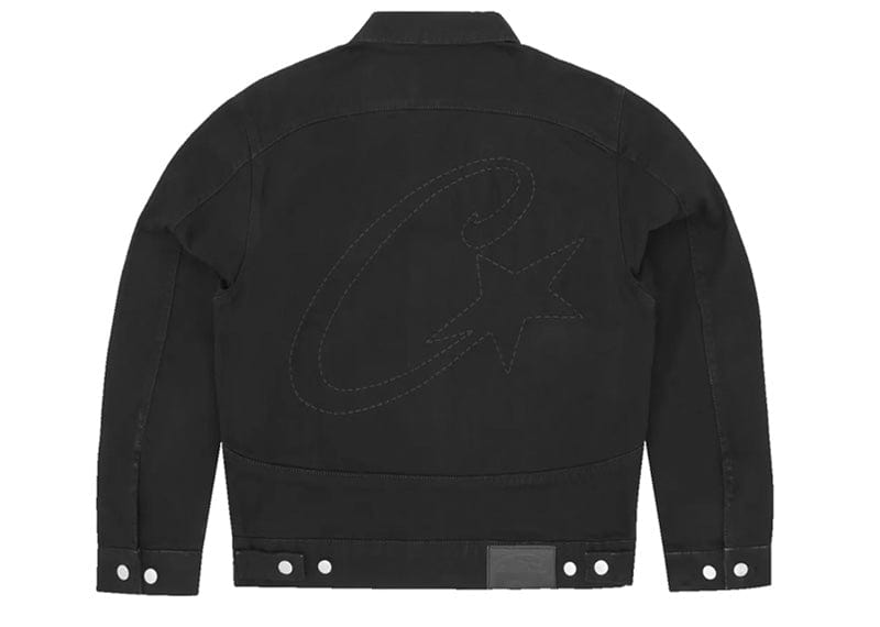 Corteiz streetwear Corteiz C-Star Stitch-Down Denim Jacket Triple Black