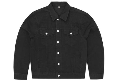 Corteiz streetwear Corteiz C-Star Stitch-Down Denim Jacket Triple Black