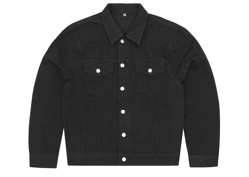 Corteiz streetwear Corteiz C-Star Stitch-Down Denim Jacket Triple Black