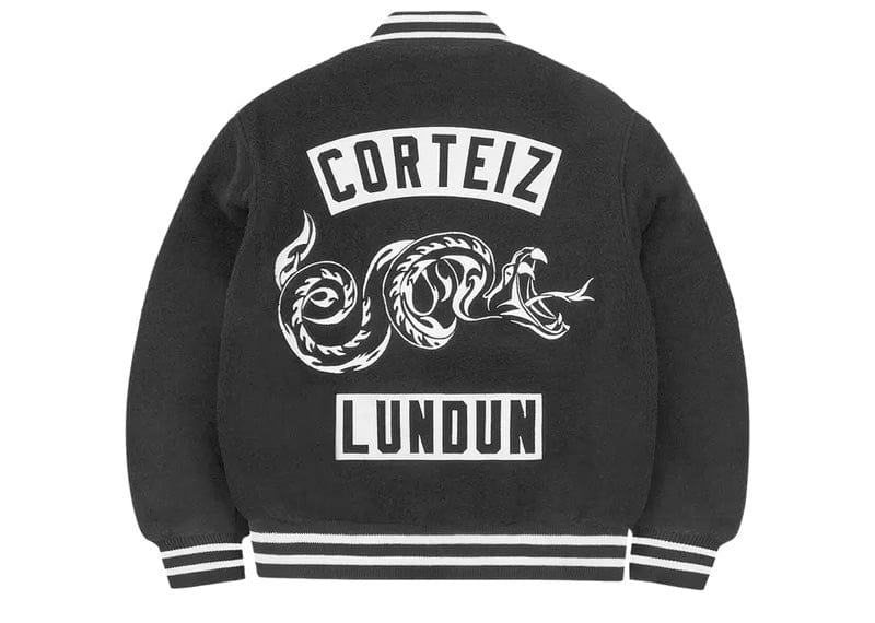 Corteiz Casentino Wool Varsity Jacket Black – Court Order