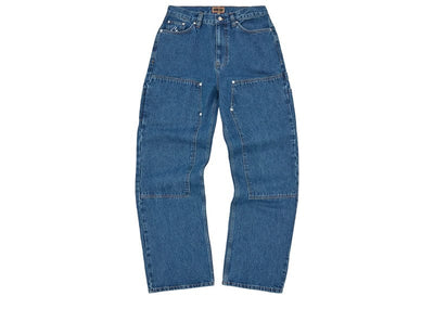 Corteiz streetwear Corteiz Embossed C-Star Denim Work Pant Blue