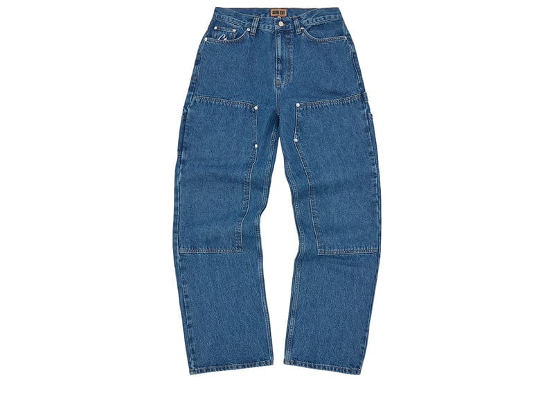 Corteiz streetwear Corteiz Embossed C-Star Denim Work Pant Blue