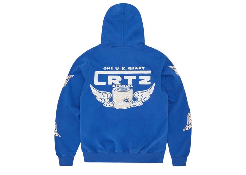 Corteiz streetwear Corteiz Gasolina Double Zip Hoodie Royal Blue