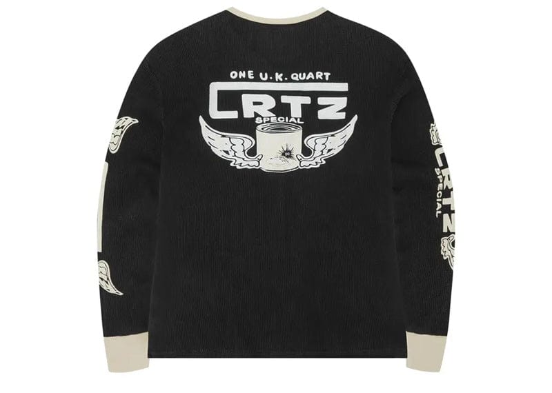 Corteiz Gasolina Waffle Long Sleeve Black – Court Order