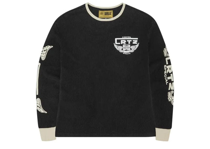 Corteiz Gasolina Waffle Long Sleeve Black – Court Order