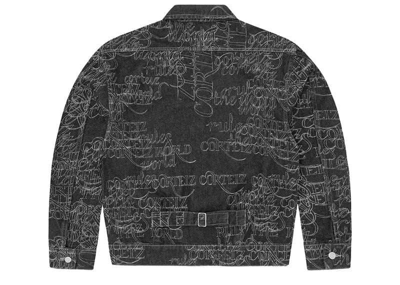 Corteiz streetwear Corteiz Handwritten Denim Trucker Black