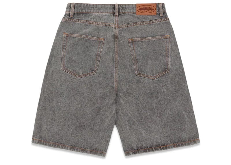 Corteiz Island Denim Shorts Light Grey – Court Order