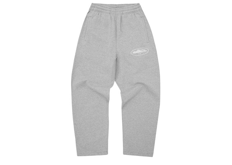 CORTEIZ Streetwear Corteiz Island Puff Print Open Hem Pant Heather Grey