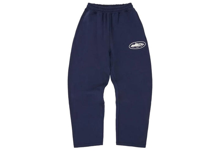 パンツ corteiz ALC PUFF SWEATSHORT NAVY Corteiz Island Puff Print Open Hem Pant Navy – Court Order