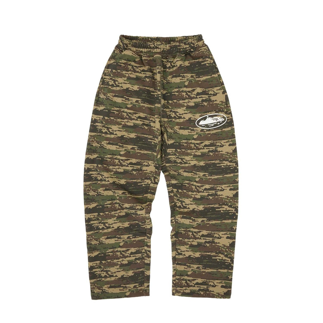 Corteiz Island Puff Print Open Hem Sweatpant Digi Camo – Court Order