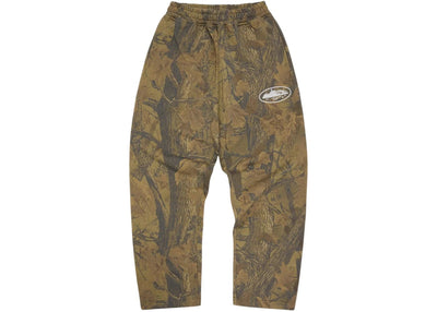 Corteiz streetwear Corteiz Island Puff Print Open Hem Sweatpant Forest Camo