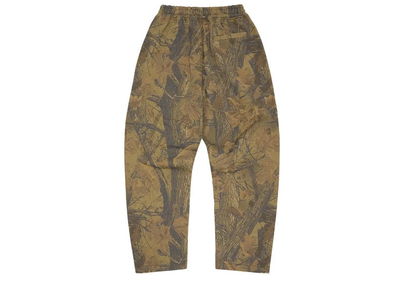 Corteiz streetwear Corteiz Island Puff Print Open Hem Sweatpant Forest Camo