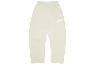 Corteiz Streetwear Corteiz Island Puff Print Open Hem Sweatpant Off White
