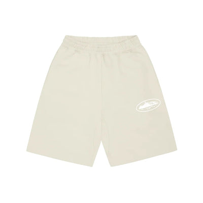 Corteiz Streetwear Corteiz Island Puff Print Sweatshort Off White