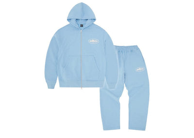 Corteiz Streetwear Corteiz Island Puff Print Tracksuit Baby Blue