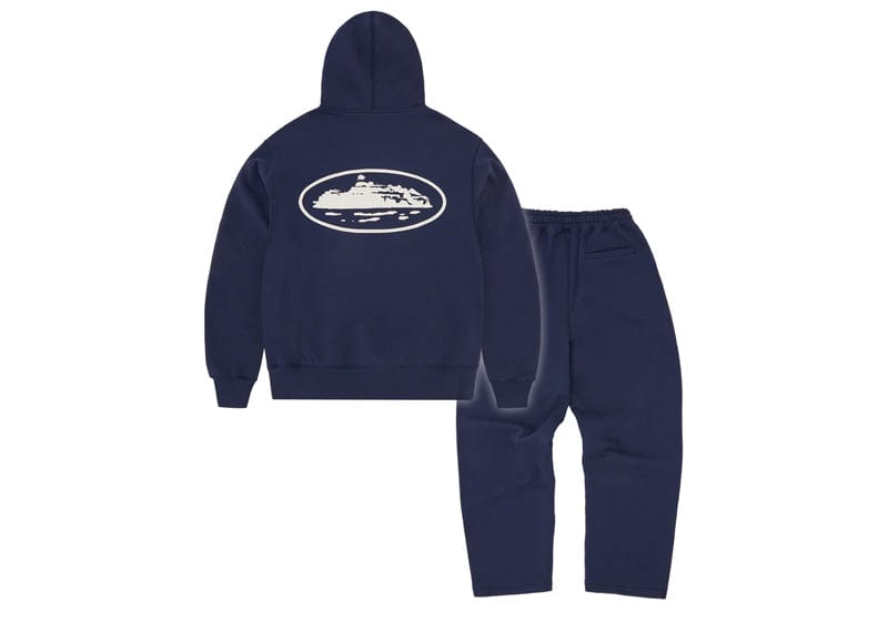 Corteiz Island Puff Print Tracksuit Navy – Court Order