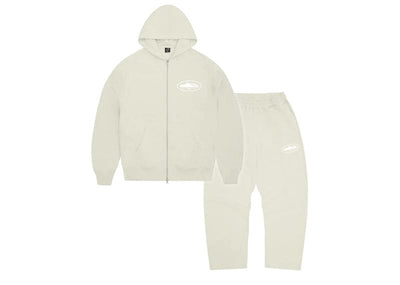 Corteiz Streetwear Corteiz Island Puff Print Tracksuit Off White