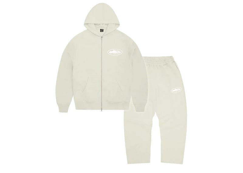 Corteiz Streetwear Corteiz Island Puff Print Tracksuit Off White
