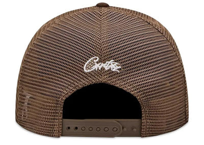 Corteiz streetwear Corteiz Island Puff Print Trucker Hat Brown