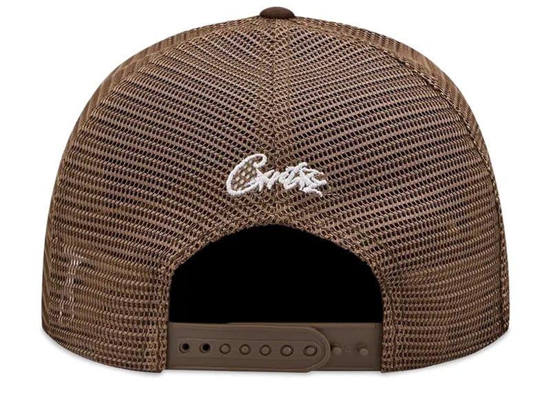 Corteiz streetwear Corteiz Island Puff Print Trucker Hat Brown