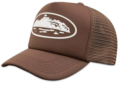 Corteiz streetwear Corteiz Island Puff Print Trucker Hat Brown