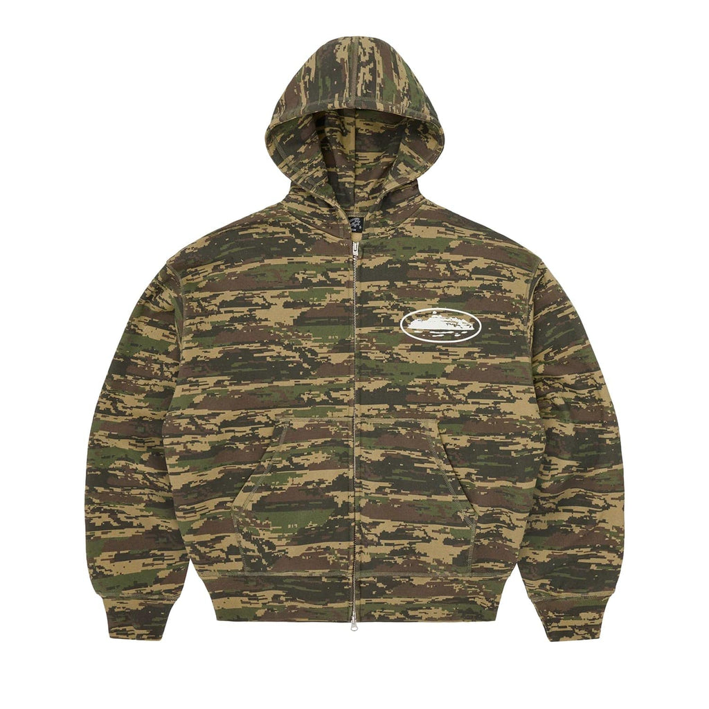 Corteiz Island Puff Print Zip Hoodie Digi Camo – Court Order