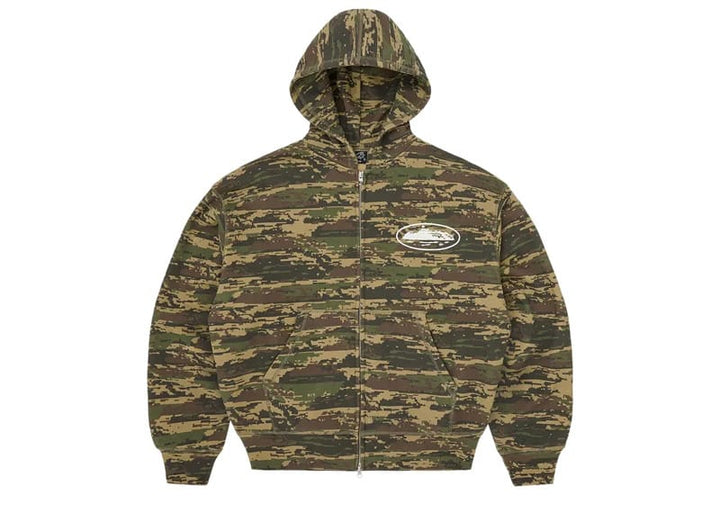 Corteiz Island Puff Print Zip Hoodie Digi Camo – Court Order
