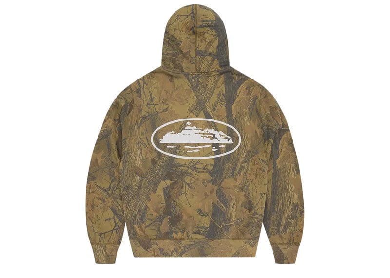 Corteiz Island Puff Print Zip Hoodie Forest Camo – Court Order