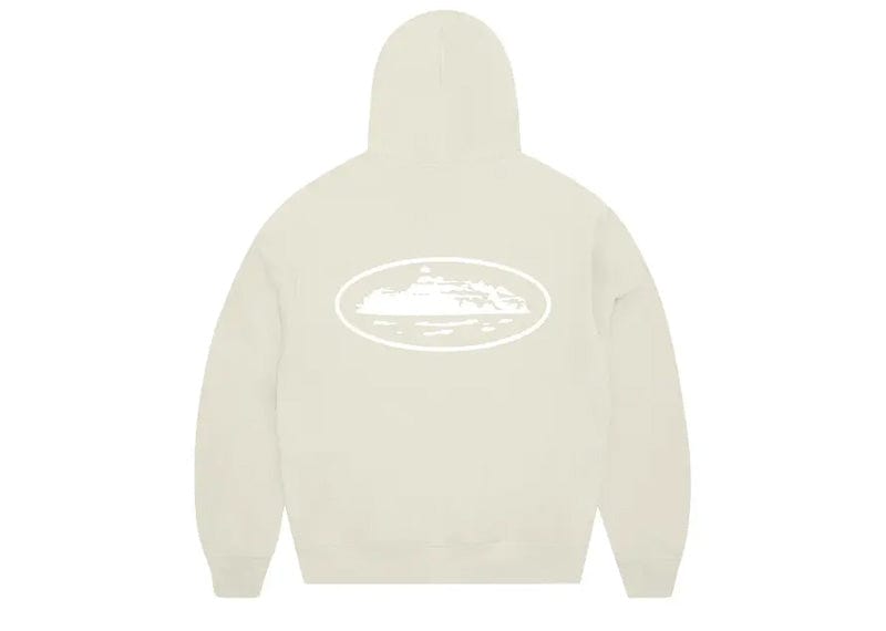 Corteiz Streetwear Corteiz Island Puff Print Zip Hoodie Off White