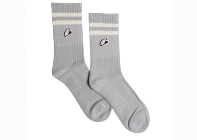 Corteiz Accessories Corteiz Patch Socks Grey/White