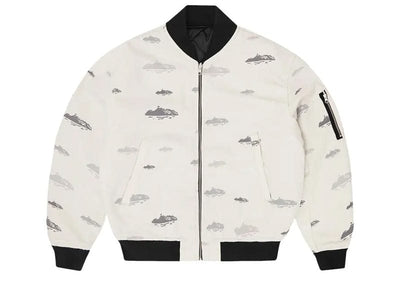 Corteiz streetwear Corteiz Reversible Bomber Jacket Off White/Black