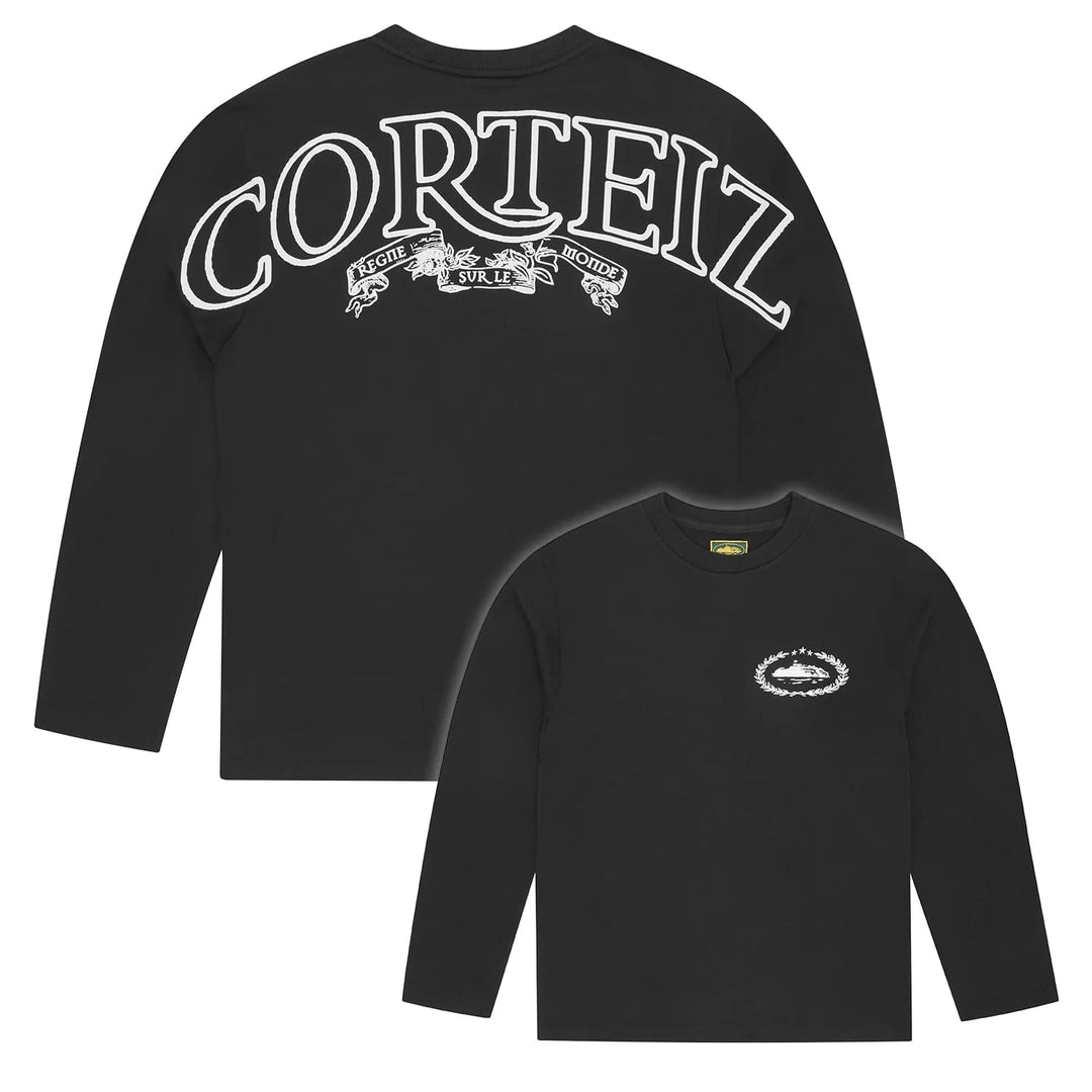 トップス corteiz Corteiz Royale Heavyweight Long Sleeve Tee Black – Court Order