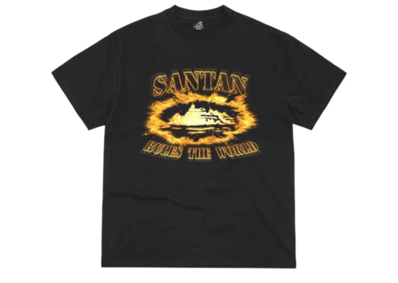 Corteiz streetwear Corteiz Santan Alcatraz Tee Black/Orange Flame