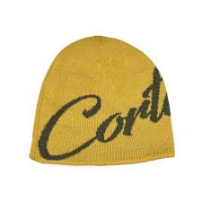 Corteiz Accessories Corteiz Script Skully Beanie Yellow