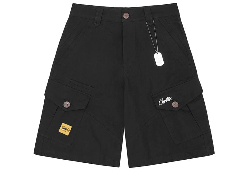 Corteiz streetwear Corteiz Storm Cargo Shorts Black