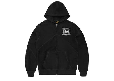 Corteiz streetwear Corteiz Superior V2 Zip-Up Hoodie Black
